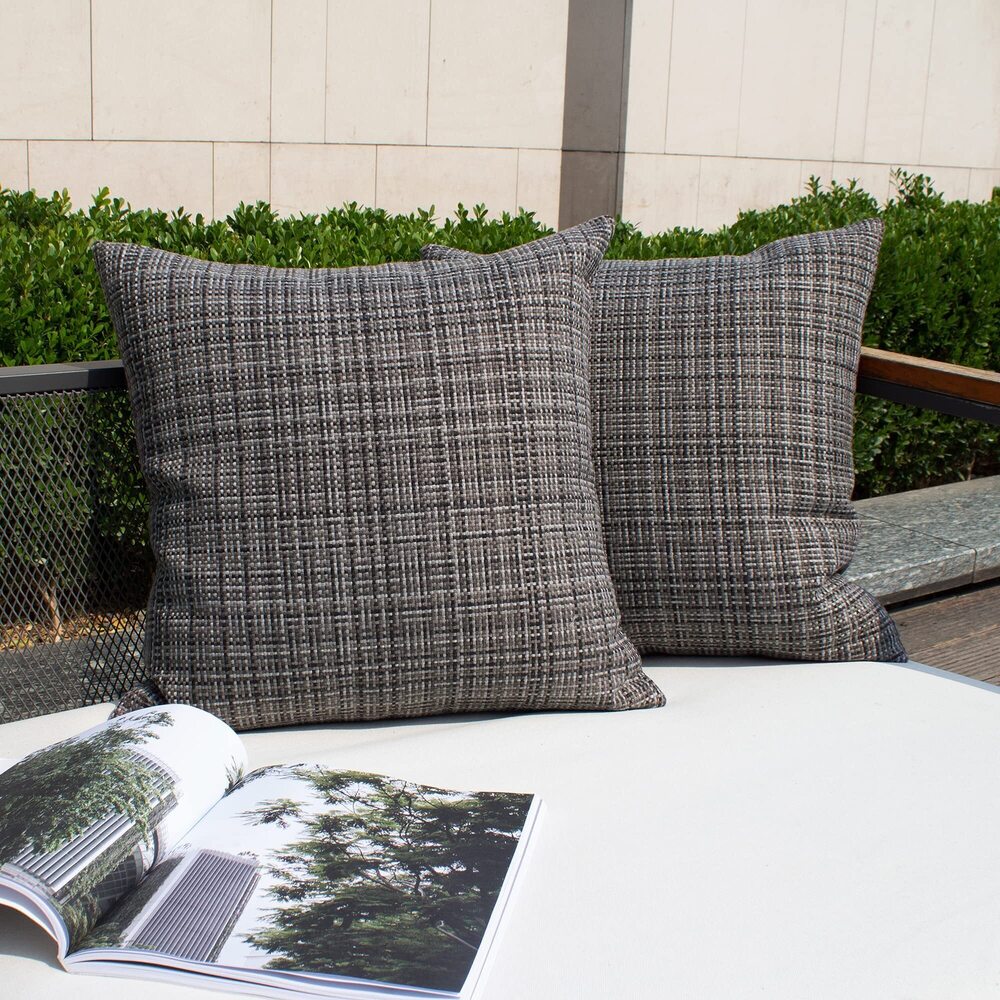 9311 Kevin Textile Pack of 2 Decorative Outdoor Waterproof Throw Pillow